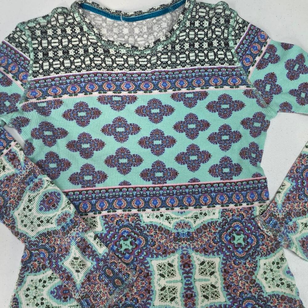 Boho patchwork print long sleeve